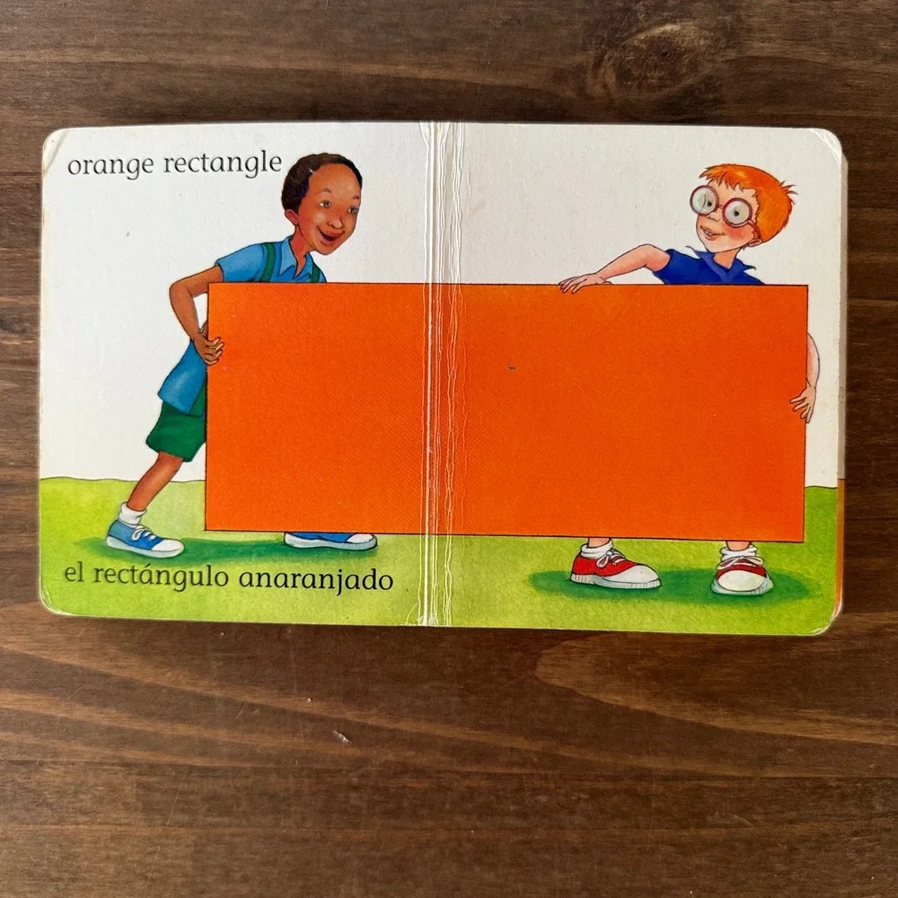 Lot of 2 Bilingual Foundations Series Board Books Numbers Colors Shapes